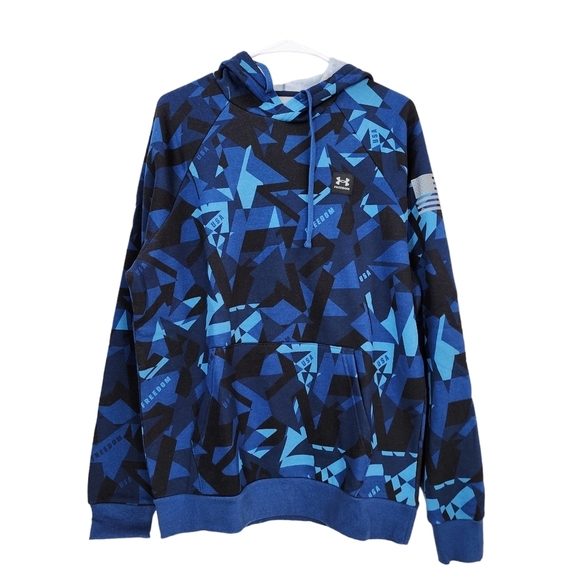 Under Armour Men's Freedom Rival Fleece Amp Hoodie - M - Picture 2 of 7